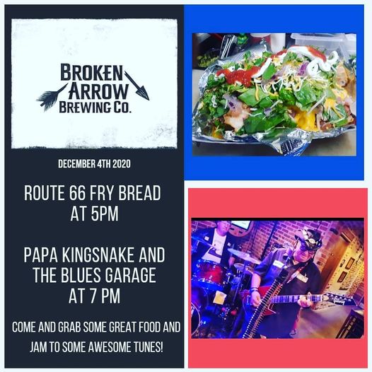 Come by for Route 66 Fry Bread at 5pm tonight and hang out for Papa Kingsnake an