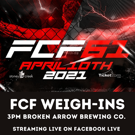 Weigh-Ins for Freestyle Cage Fighting  61 is happening today and it will be held