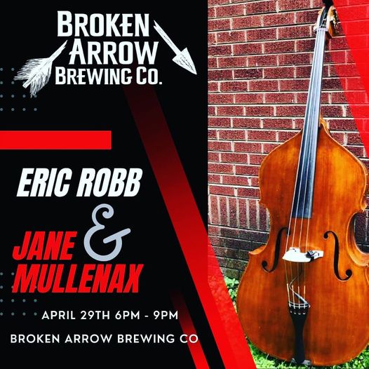 Eric Robb and Jane Mullenax will be playing in the taproom tonight Thursday Apri