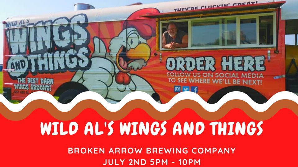 Wild Al is in the house at 5pm serving up Wings and Things!