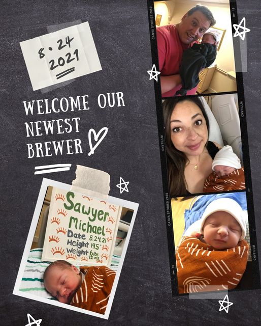 We would like to introduce you all to the newest little brewer to our family!!!