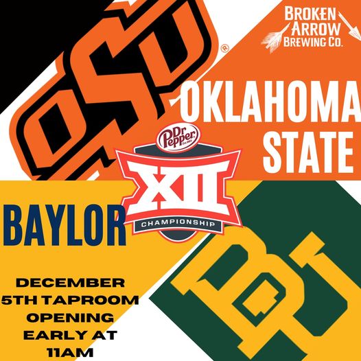 We are opening at 11 am for the Big 12 Championship game! Come by and say hi to