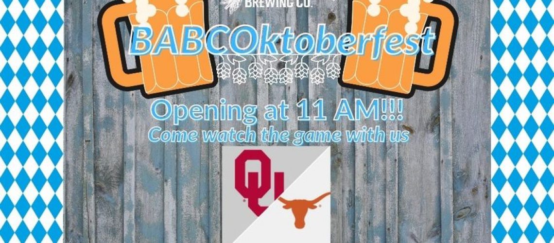We are less than 24 hours away from BABCOktoberfest!!!
